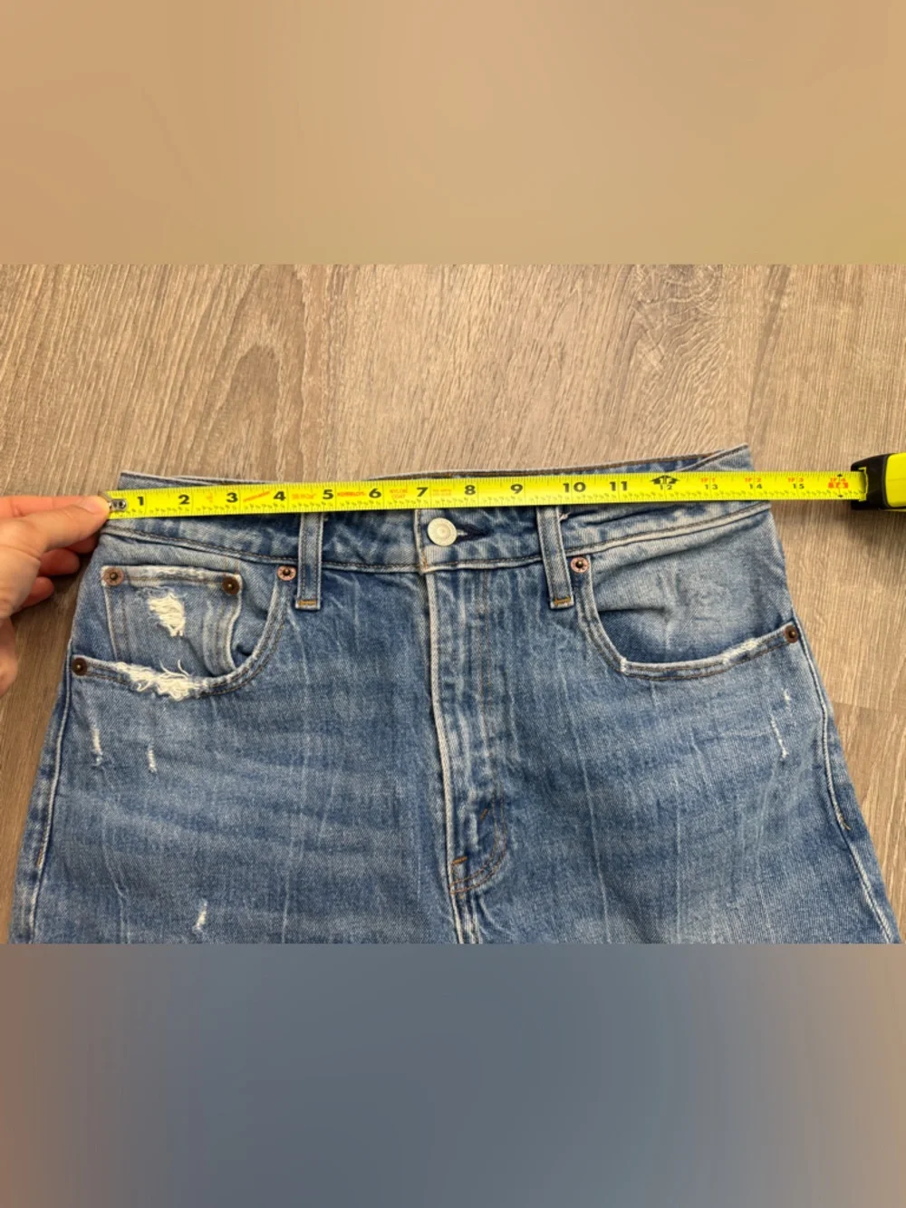 Abercrombie & Fitch Curve Love High Rise Mom Jeans Blue 27 - Picture 7 of 10